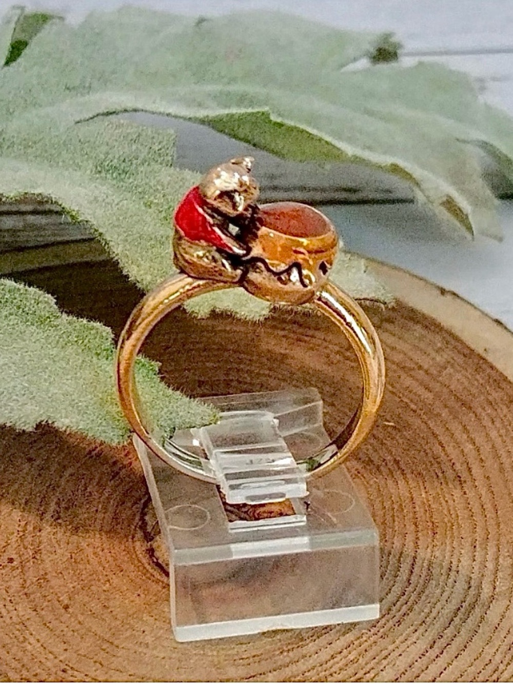 Artisan Honey Bear Sterling Ring
